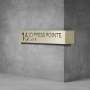 House Number & Mailbox D04 - 300H X 300D X 1000W / Matt Silver / Cool White