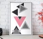 Triangles Abstract Art Geometric Wall Canvas