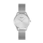 Smykke - Stainless Steel Mesh Strap Silver Dial Watch V297LXCIMC-DS