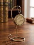Ayzcorp Compass With Display Stand-unique|uplifting|engraved Compass |brass Antique Compass W antique Display Stand Custom Gift