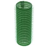 Cling Hook & Loop Hair Perm Curlers 21MM Green 12 PACK