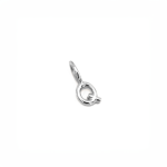 Q Alphabet Charm In Silver