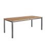 Oris Aluminium & Wood Patio Table L206CMXW90CMXH74CM Excludes Chairs