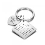 CAS101848 - Personalized 21ST Calender Keyring Stainless Steel