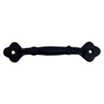 Cast Iron Clover Handle Black 13CM