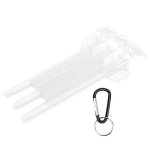 Julihai Abs Box Lightweight Compact Organizer With 3 Sleeve Storage For Darts Enthusiasts Transparent White