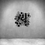 Bees In Beehive - Grey L 1000 X H 913MM