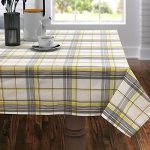 Cait Chapman Home Collection Everyday And Beyond Comfy Plaid Checker Cotton-polyester Blend Fabric Woven Table Linen 60"X102" Ta