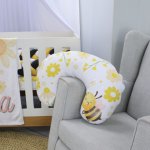 Feeding Pillow Cover Boho Flower Honey Bee