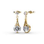 DESTINY Eiffel Tower Liza Earrings With Swarovski Crystals