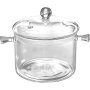 Heat-resistant Glass Saucepan With Lid