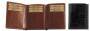 ADPEL Italian Leather Tri-fold Card Holder - Brown
