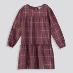 GIRLS Flannel Dress - 10 Mauve