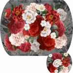 Tear Resistant Placemat & Coaster Red Ida