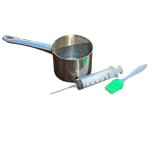 Basting Set - Stainless Steel Pot Silicone Brush & Syringe