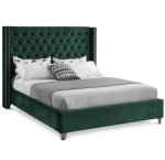 Kimberly Sleigh Bed Double -green