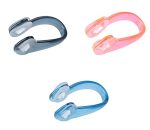 Ruwado 3 Pcs Nose Clips For Swimming Silicone Plastic Waterproof Clear Multi Color Nose Plugs Protector For Adults Training Wate