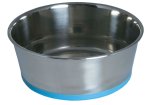Rogz Stainless Steel Medium 1050ML Slurp Dog Bowl Different Colours - Blue