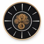 Ca Black And Gold Wall Clock E119