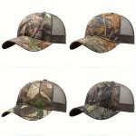 Camouflage Mesh Baseball Cap Outdoor Tactical Breathable Hat For Hiking Hunting Ideal Choice For Gifts