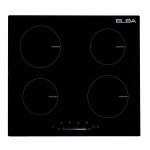 ELBA 60CM Black 4-ZONE Induction Hob - 02 LI4-01C