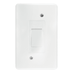 Crabtree Classic Iso+cover 4X2 30A Dp Stl Wht