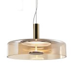 Chroma Glass Pendant Light - Smoke Amber - Smoke