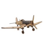 3D Wooden Model Corsair Plane