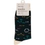 Clicks Trendy Socks Cream & Black With Formula 7-11