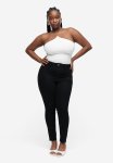Curvy Fit Ultra High Ankle Jeggings - Black