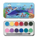 Set Of 12 Watercolour Paints - In The Sea By