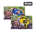 Gun Foam Dart W targets 10PC Asstd
