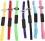 7PCS Pu Leather Elastic Bookmarks Set Colorful MINI Page Holders