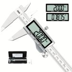 Digital Caliper Stainless Steel Caliper Measuring Tool Electronic Micrometer Caliper With Large Lcd Screen Automatic Closing Fun