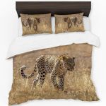 Leopard Luiperd Panthera Pardus Kgalagadi By Fanie Heymans Rectangle Tablecloth