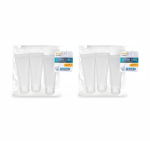 Refillable Travel Lotion Tubes Set - 3 Piece 50ML With Pouch - 2 Pack