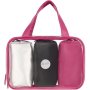 Sorbet Ladies Toiletry Bag Fuschia 4 Piece