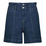 Womens Paperbag Denim Shorts