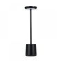 Rechargeable Metal Touch Table Lamp - Black