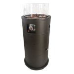 Alva Gas Shortstand Firepit Patio Heater With Lava Stones