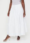 Textured Tiered Skirt - White