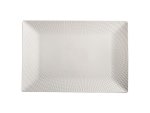 White Basics Diamonds Rectangular Platter