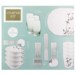 White Porcelain Dinner Starter Kit 32-PIECE