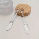 2PCS Multifunctional Transparent Massage Sticks - Eye & Face Cream Applicator Facial Massage Tool No Battery Needed