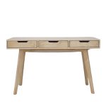 Cooper Desk 3 Drawers - Pine In Chestnut Finish