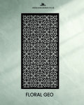 Floral Geo Laser Cut Decorative Panel