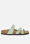 Birkenstock Franca Sfb Soft Nubuck Rivets Regular - Matcha