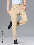Men's Solid Suit Pants With Pockets Casual Dress Pants For Summer Party Wedding Outdoor