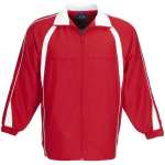 Unisex Splice Track Top Red White