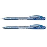 Liner Click Ballpoint Pen Medium Blue 2'S